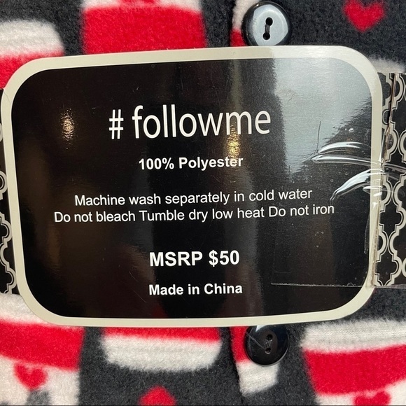 Follow Me PolarFleece Pajama Set NWT - Picture 6 of 8